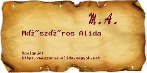 Mészáros Alida névjegykártya